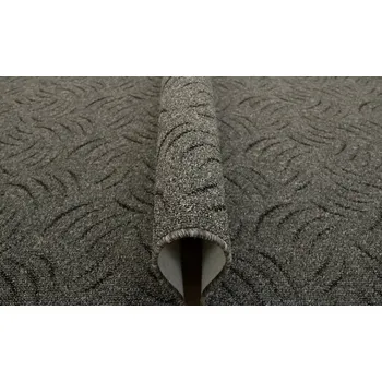 Koberec 200x200 cm KOBEREC PRESTO Z KOBERCE SE VZOREM ŠEDÝ NA FILCU