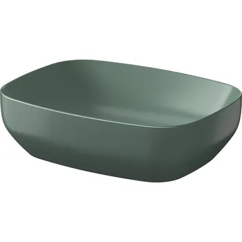 CERSANIT 3D Larga umyvadlo na desku obdélník 50 green matt K677-065