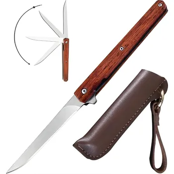 Kuchyňský nůž IZMAEL Outdoorový skládací nůž MA 39183 Hnědá/Typ1 9 cm