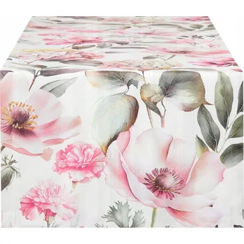 ubrus Běžec na stůl 40x220 Dekorativní obdélníkový běhoun Květiny Růže 9871