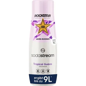 Příprava sody SodaStream Rockstar Energy Tropical Guava Zero sirup 440 ml
