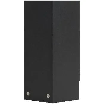 Stojací lampa Kvadratický osvětlovací sloupek Su-ma E27 33 cm černý