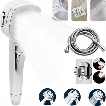 Sprchová hlavice SPRCHOVÁ SPRCHOVÁ HLAVICE S 3 REŽIMY A 150 CM HADICE DO SPRCHOVÉHO KOUTU
