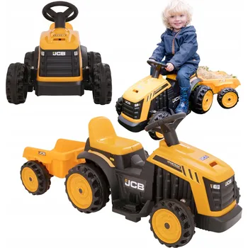 Dětské vozidlo EVO odrážedlo s akumulátorem traktor s přívěsem zvuk 2+