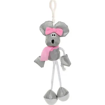 přívěšek reflexní 3D myš s mašlí