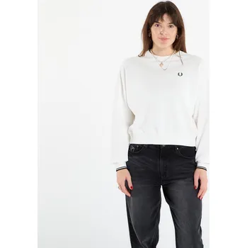 Pánská mikina Mikina FRED PERRY Tipped Sweatshirt Snow White 40