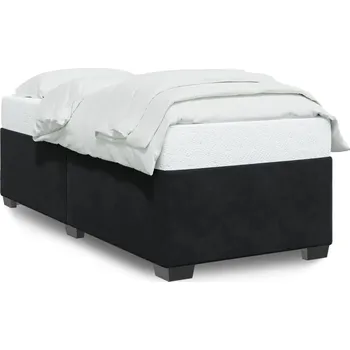 Postel Rám postele sametový černý 190 x 90 x 46 cm