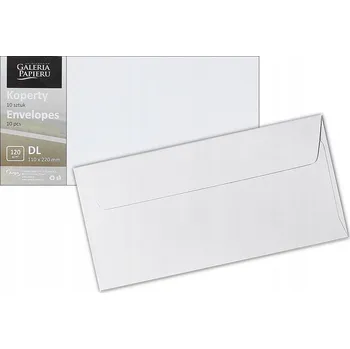 Obálka Ozdobné obálky Galeria Papieru DL bílé, 10 kusů