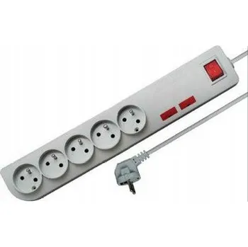 Napájecí kabel Prodlužovací Kabel jednoduchý Elgotech 3 m 5 ks zásuvek bílý