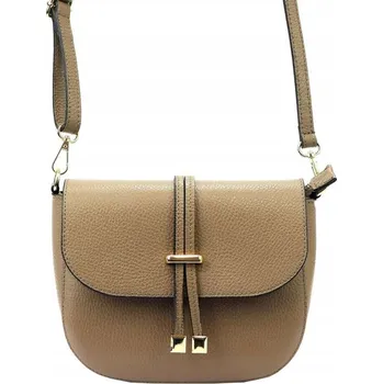 Kabelka LUKA kabelka z pravé kůže béžová