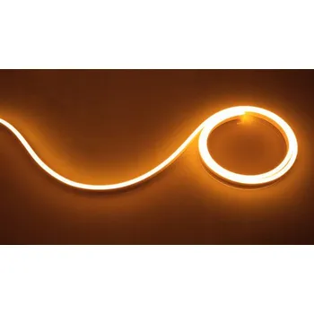 LED osvětlení NEON LED pásek 12V 8x16 PVC 1M ORANŽOVÝ IP67