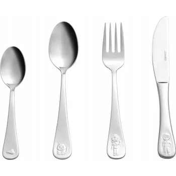 Příbor LEONARDO Dětská Sada Příborů 4dílná Nerezová Ocel