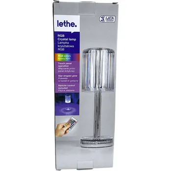 Lampička Lethe Křišťálová RGB lampička na noze Poświata ve tvaru hvězdy