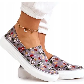 Dámské tenisky TENISKY S PAMĚŤOVOU PĚNOU BIG STAR JJ276015 ŠEDÉ 37