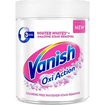Prací prášek VANISH MULTI ACTION WHITE ODSTRAŇOVAČ SKVRN BEZPEČNÝ PRÁŠEK NA BÍLÉ PRÁDLO 625G
