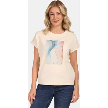Dámské bavlněné tričko Kilpi JERSIE-W béžová 38