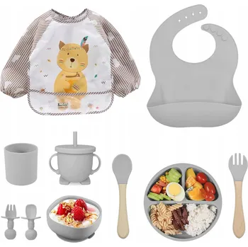 Sada nádobí SILIKONOVÁ SADA NÁDOBÍ PRO DĚTI - 10 DÍLŮ