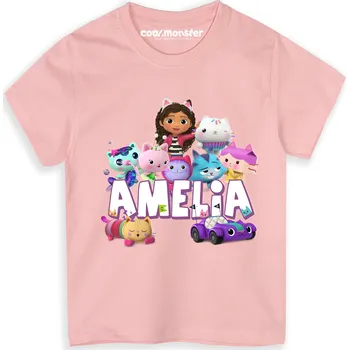 Podprsenka COOL.MONSTER dětské tričko růžové bavlna velikost 116