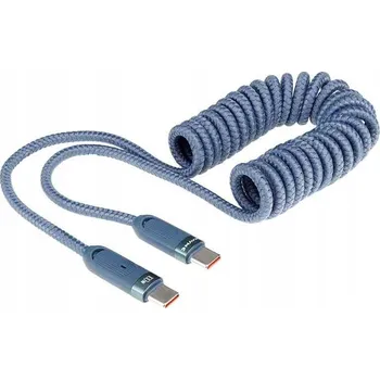 Datový kabel Kabel Carmotion USB - USB typ C 1,8 m modrý
