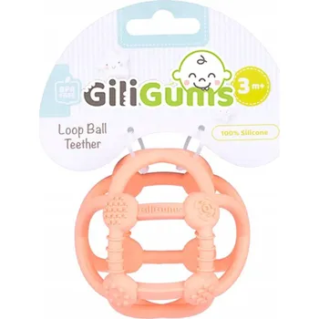 Ortodontické kousátko GiliGums silikonové oranžové