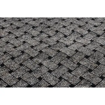 Rohožka Podložka pod dveře s gumovou podložkou VECTRA béžová UNIVERZÁLNÍ MŘÍŽKA SVETR 100x560 cm