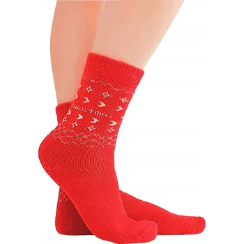Dámské ponožky Teplé ponožky MARILYN na zimu TERRY ABS D28 protiskluzové, univerzální velikost