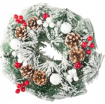 Vánoční dekorace VĚNEC DEKORACE VĚNĚC NA VÁNOČNÍ SVÁTKY DEKORACE NA DVEŘE OKNO