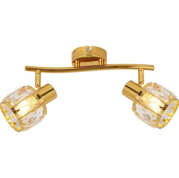 Obdélníkové stropní svítidlo Reality 28 x 8 cm žluté