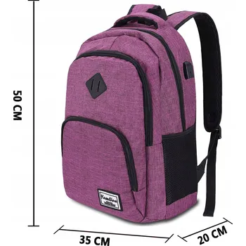 Školní batoh Vícekomorový Školní batoh YAMITION fialový 35 l