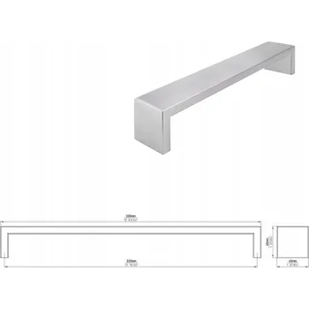 Nábytkové kování Nábytková úchytka SIRO 1739-330N1 nerezová ocel kartáčovaná