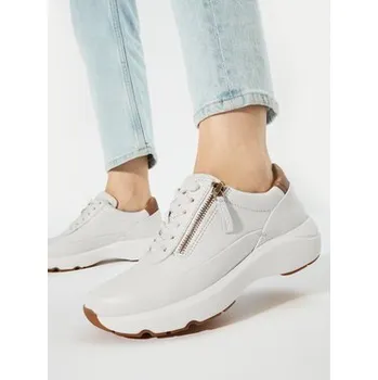 Dámské tenisky Clarks Sneakersy Tivoli Zip 26176650 Écru 38