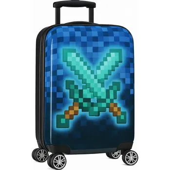 HRA GAME PIXELE PIKSELE MEČ KUFR CESTOVNÍ DĚTSKÝ LETADLO ŠIFRA