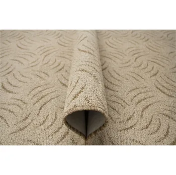 Koberec KOBEREC SMYČKOVÝ BÉŽOVÝ Z KOBERCOVÉHO MATERIÁLU SE VZOREM NA FILCU PRESTO 100x200 cm