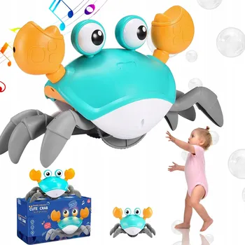 Hračka pro nejmenší PLAZÍCÍ SE KRAB HRAČKA CHODÍCÍ UTÍKAJÍCÍ HRAČKA INTERAKTIVNÍ