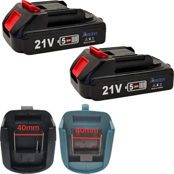 Arkida 2ks Náhradní AKU baterie s kapacitou 1300 mAh 21V