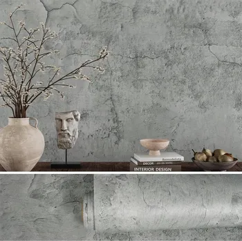 Tapeta Tapeta Beton VEELIKE Samolepicí Šedá 40x300 cm Vintage