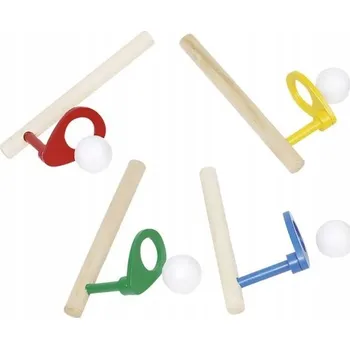 Dřevěná hračka Terapeutická Hračka Goki logopedická foukačka dřevěná, vícebarevná