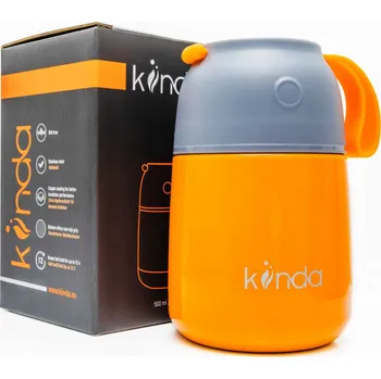 Termoska KIINDA Termoska z nerezové oceli 500 ml BPA Free na teplé jídlo - Lunchbox