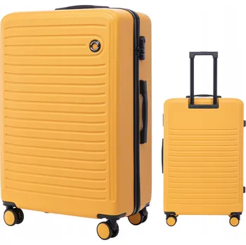 Velký kufr na 4 kolečkách z ABS – odolný cestovní kufr XXL WINGS