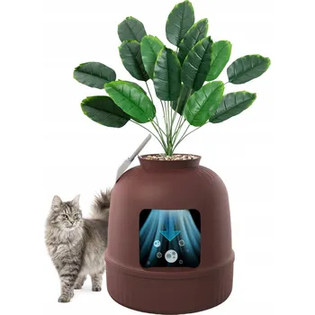 Toaleta pro kočku LIFEWIT Toaleta Pro Kočky s rostlinou a filtrací pachů