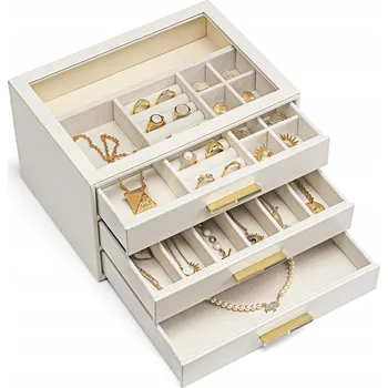 Šperkovnice VLANDO Organizér na šperky, 3 patra - Dárek pro ženy