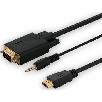 Video kabel Adaptér HDMI (M) - VGA (M) + audio CL-198