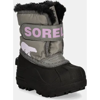 Dívčí sněhule Dětské sněhule Sorel TODDLER SNOW COMMAND 2114102 šedá 09X, EUR 23