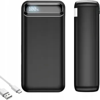 Powerbanka POWERBANK S VELKOU KAPACITOU 50000mAh PŘENOSNÝ ČERNÝ SE 3 VÝSTUPY