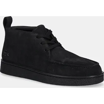 Pánská obuv Semišové tenisky Lacoste Baseshot Chukka Sneaker, 41, černá, 99X
