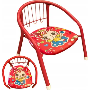 Jídelní židlička KRZESEŁKO DZIECIĘCE KOVOVÁ ŽIDLIČKA PRO DĚTI