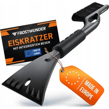Autoškrabka FROSTWUNDER Škrabka na okna s měkkým smetáčkem