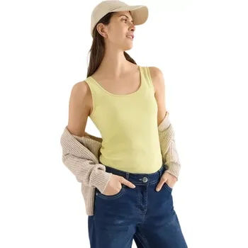 Dámské bavlněné tílko Cecil Linda 322819 iced yellow velikost XL