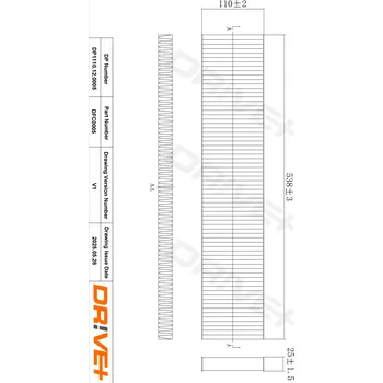 Kabinový filtr Filtr vzduchu v interiéru Dr!ve+ DP1110.12.0005