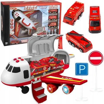 autíčko LETADLO TRANSPORTÉR POLICEJNÍ SADA POLICIE WOOPIE